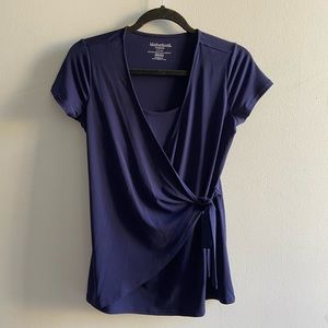 Motherhood Maternity wrap style nursing top, size small